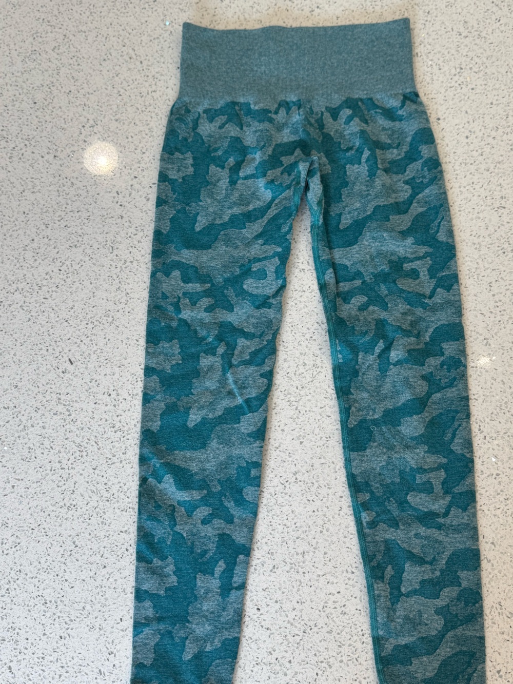 NVGTN Teal Camouflage High-Waist Leggings